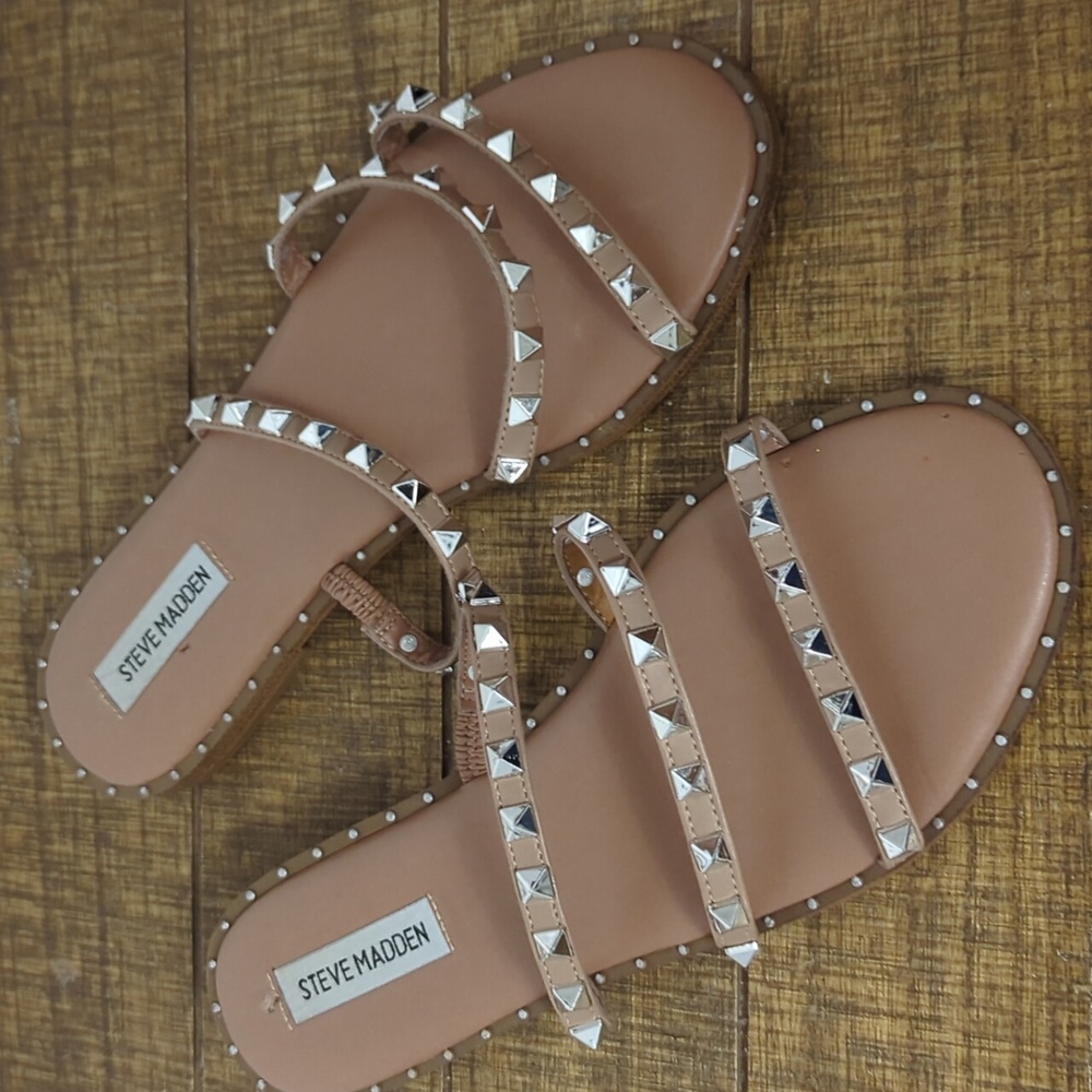 Like New Steve Madden Rhinestone Studded Sandals